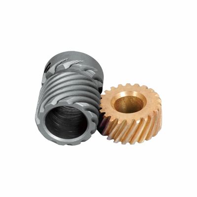 Worm - Worm Gear Pair Helical Tooth Meshing For Zigzag Sewing