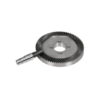Hypoid Spiral Bevel Gears Stable Smooth Transmission High Reduction Ratio 16 Teeth 18 Teeth