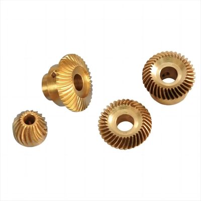 24 Tooth Brass Helical Gears Custom Precision Instrument Gears