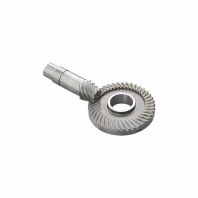 Polisher Spiral Helical Hypoid Bevel Gear Set Forged Casting Crown Bevel Pinion For Polishing Edging Machine