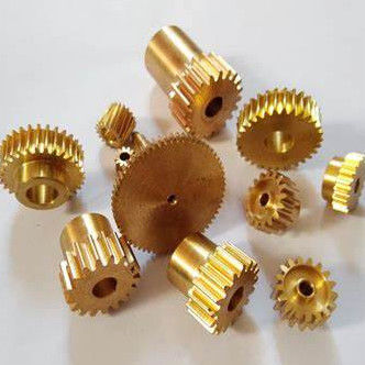 High Precision Micro Machining Parts Small Diameter Durable CNC Brass Bevel Gear With Curve Tooth