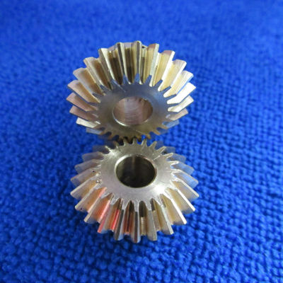 High Precision Micro Machining Parts Small Diameter Durable CNC Brass Bevel Gear With Curve Tooth
