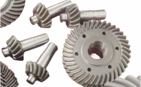 Hypoid Transmission Gear Low Wear Spiral Ring Steel Small Module Gear