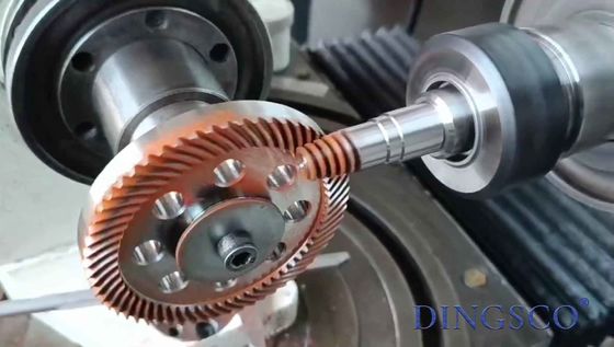 Hypoid Transmission Gear Low Wear Spiral Ring Steel Small Module Gear