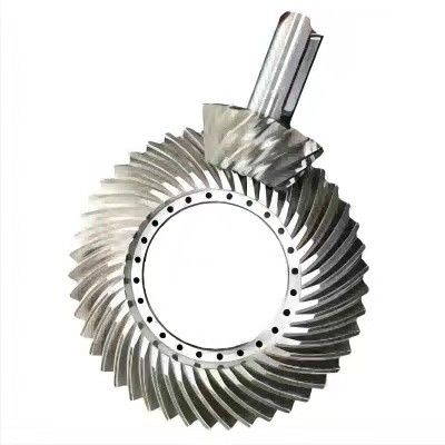 Hypoid Gear Set Bevel Gear Pinion Shaft High Power And High Torque