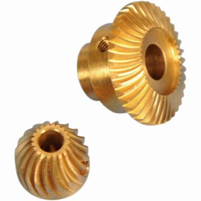 Precision Brass Spiral Precision Instrument Custom Industrial Gear with Z 36/36/40/20 Teeth GL03/04/07/08 Drawing Number