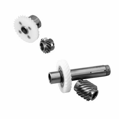 Skew Axes Helical Gear Set For Auto Thread-Trimming Lockstitch