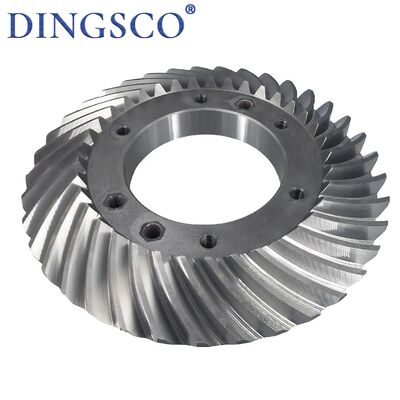Heavy Duty Spiral Bevel Crown Wheel Flange Type Differential Gear For Industrial Machine